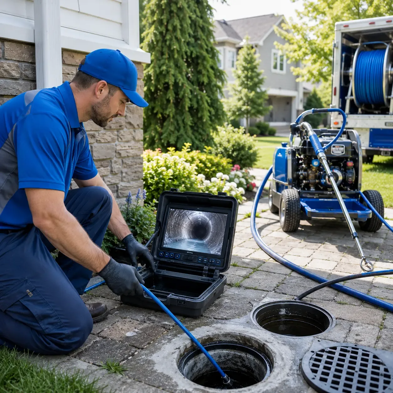 Outdoor drain cleaning professionals serving Medina, NY